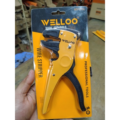 Picture of 🔧 WELLOO Multi-Functional Wire Stripper | Professional Electrical Hand Tool – WSP0704 (Yellow)