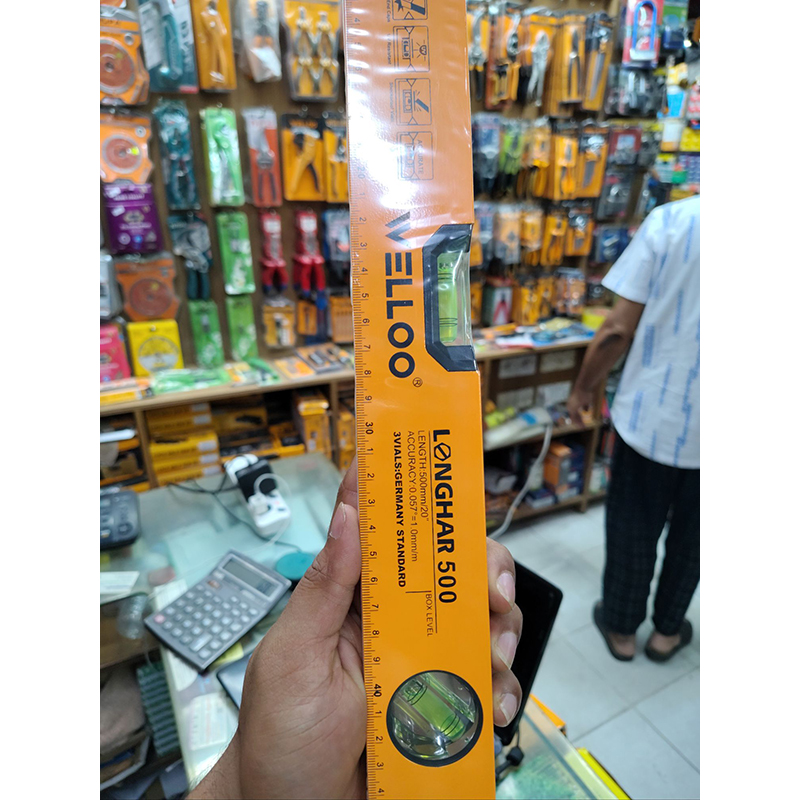 Picture of WELLOO 20" Inch Magnetic Spirit Level SPL6050 🛠️📏 (Yellow)