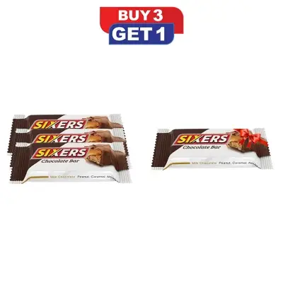 Picture of PRAN Sixers Chocolate Coated Bar 30gm