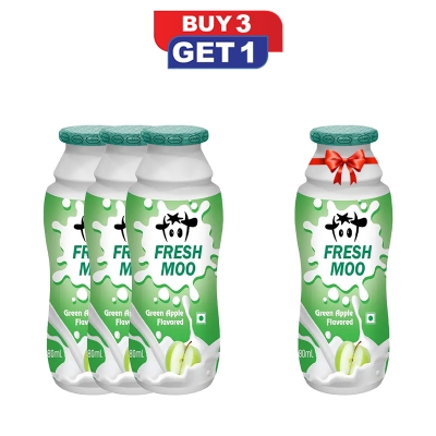 Picture of Fresh Moo Flavored Yogurt Drink Green Apple Flv 80ml