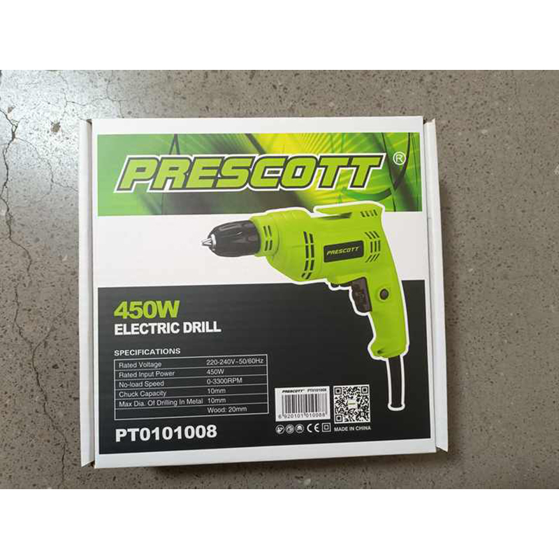 Picture of PRESCOTT 10mm PT0101008 High Power Electric Power Tools Woodworking Impact Drill Electric Drill (Green)