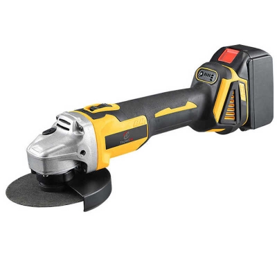 Picture of HR 48v Battery Wireless Brushless 100mm Mini Amoladora Angular Inalambrica Esmeril Cutting Electric Cordless Angle Grinder (Yellow)