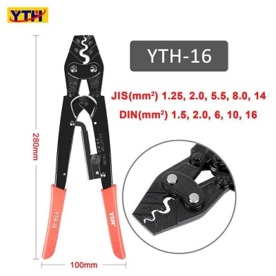 Picture of 🔌YTH-16 Ratchet Crimping Tools Crimping Pliers Cable 1.5-16mm Multifunction Clamps Terminal Electrician Tool Pliers (Red)