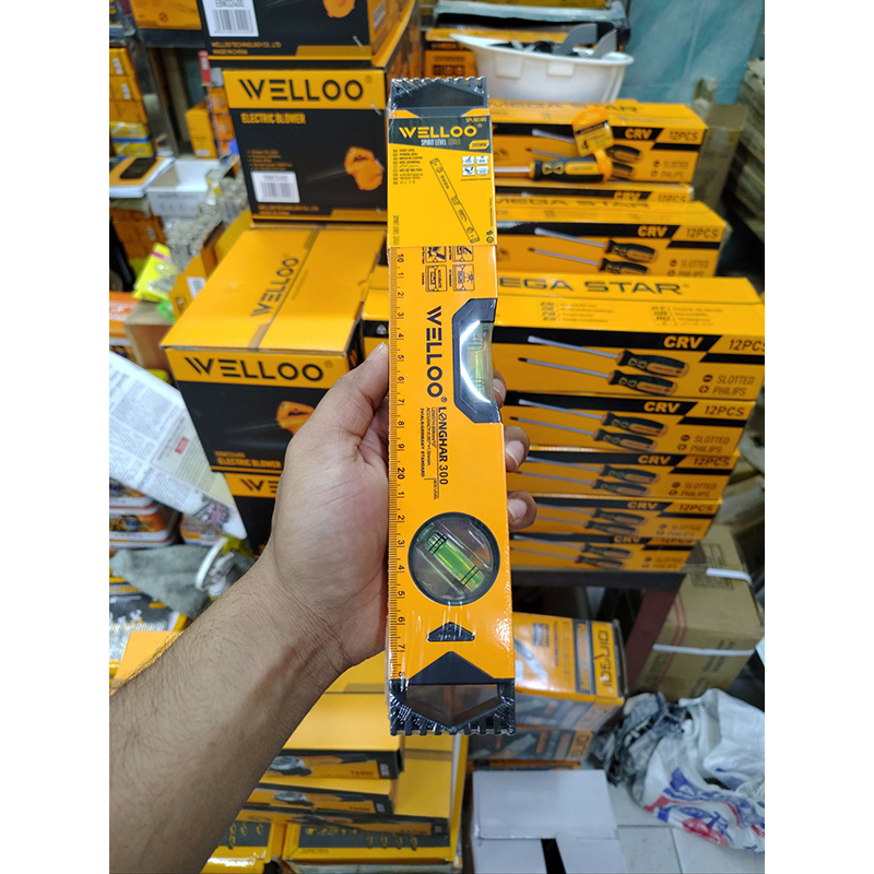 Picture of WELLOO 12" Inch Magnetic Spirit Level SPL6030 🛠️📏 (Yellow)
