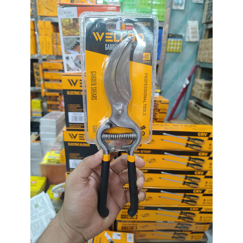 Picture of WELLOO 10" Inch Garden Shears,Tree branch Cutter GDS3608 (Yellow)