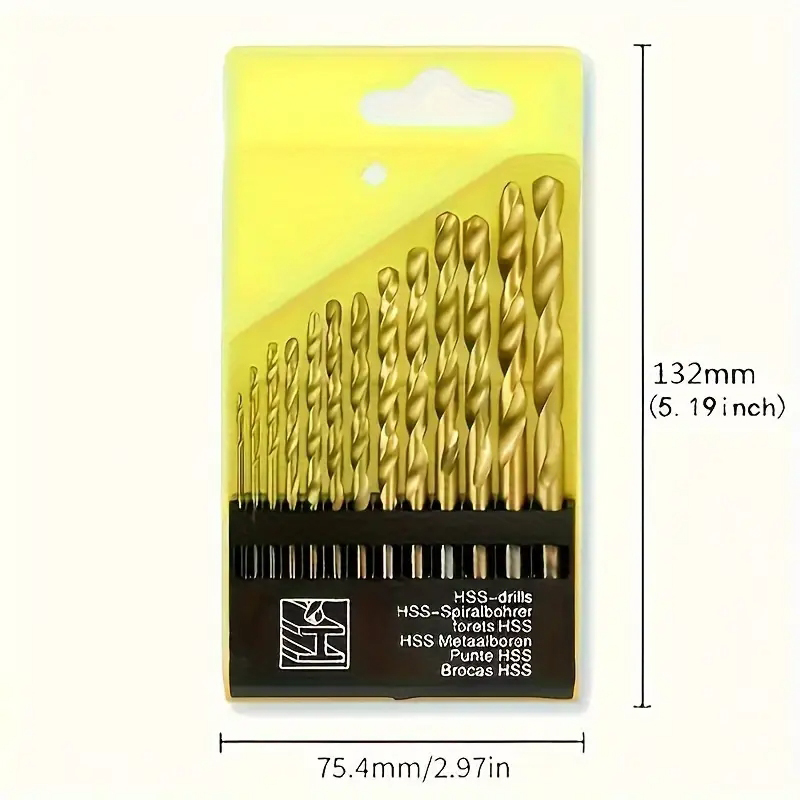 Picture of 13pcs Metric Cobalt Twist Drill Bits for And Hard Metal(1.5mm-6.5mm)
