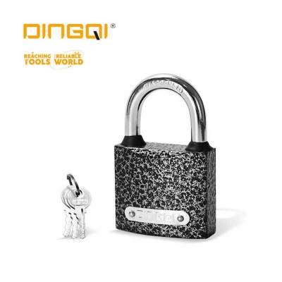Picture of DingQi 50mm Iron Waterproof Padlocks and Professional Custom High Security Padlocks-151250 (Black)