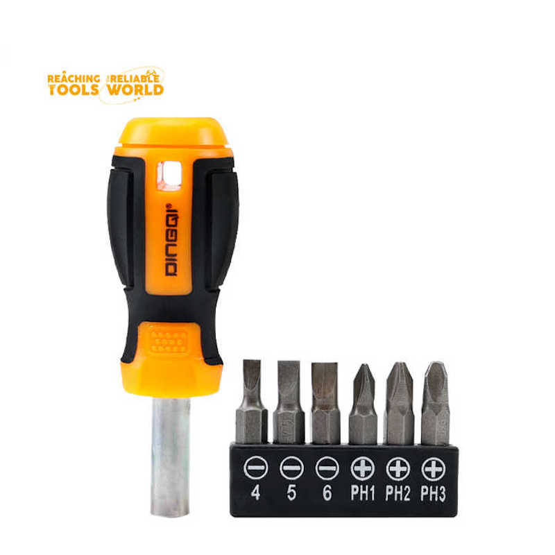 Picture of DINGQI High Quality Screwdriver Multi-Purpose Interchangeable Screwdriver Set-FH01107 (Orange)