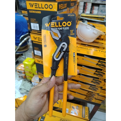 Picture of 🔧 WELLOO 10-Inch Pump Pliers | Adjustable Multi-Purpose Hand Tool – HPP24250 (Yellow)
