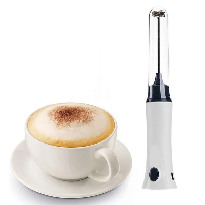 Picture of Handheld Electric Coffee Mixer Automatic Milk Foamer Egg Beater With Cover