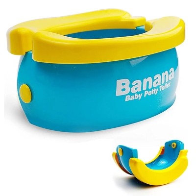 Picture of Portable Potty for Kids Travel Foldable Baby Potty Training Seat Outdoor and Indoor Easy to Clean