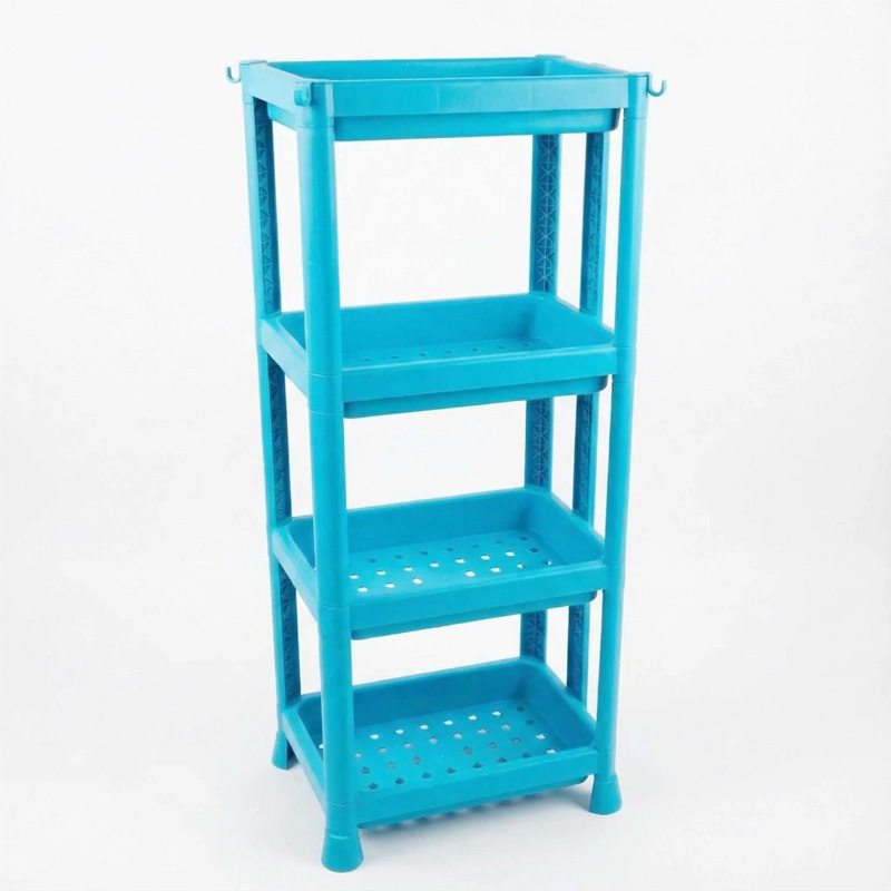 Picture of 4 Tiers Rectangular Storage Rack(White)