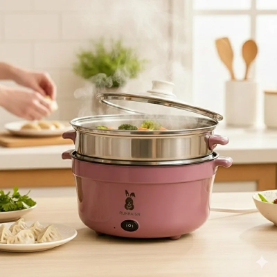 Picture of 5.5L RUNBAISN Big Multi Cooker For 1-5 People