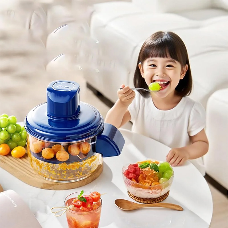 Picture of Automatic Vegetable Peeling Machine, Rechargeable Electric Fruit and Vegetable Peeler Suitable for Grapes, Cherry Tomatoes, Garlic