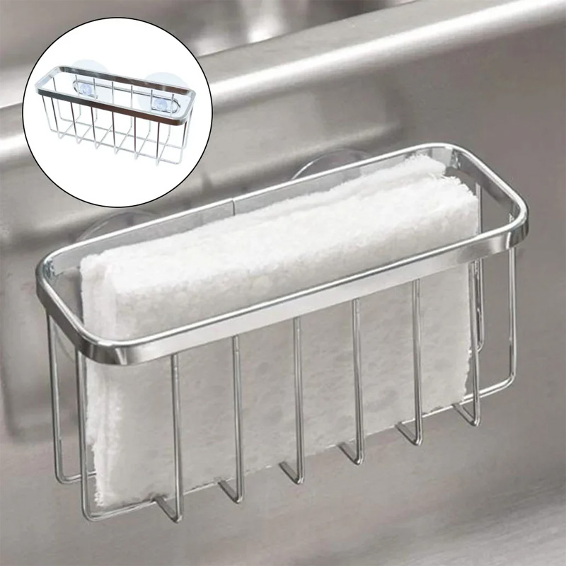 Picture of Stainless Steel Sink Sponges Kitchen Storage Organizer