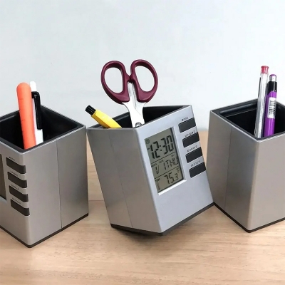 Picture of Digital Alarm Clock Pen Holder