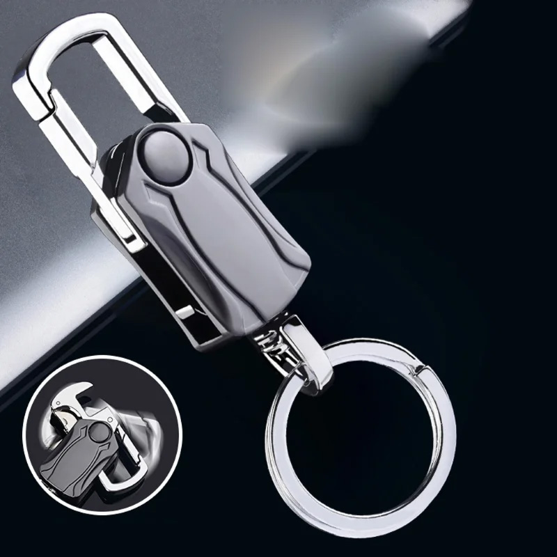 Picture of 5-in-1 Heavy Duty Key Chain Fidget Spinner Rotatable Keyring