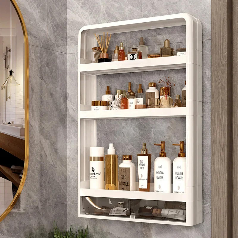 Picture of Big Size Multifunctional Kitchen Countertop Bottle Storage Rack Bathroom Toiletries Storage shelf Cosmetics Organizer