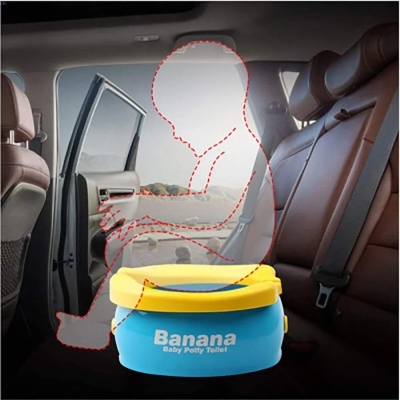 Picture of Portable Potty for Kids Travel Foldable Baby Potty Training Seat Outdoor and Indoor Easy to Clean