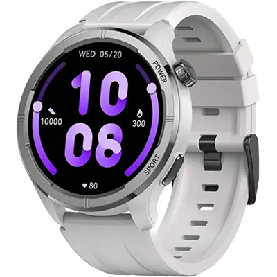 Picture of Haylou Solar Neo 1.53" Bluetooth Calling Smart Watch (Silicone+Woven) Strap- Silver