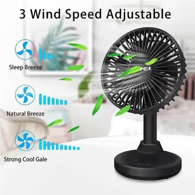 Picture of Awei F29 Compact Strong Wind Rechargeable Fan Desktop Silent Fan
