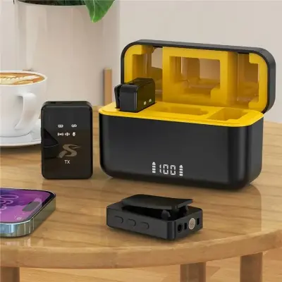 Picture of SX12 Lavalier Clip-On Wireless Microphone with Dual Microphones + Receiver