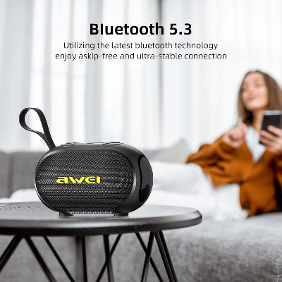 Picture of Awei KA1 TWS Bluetooth Speaker IPX5  360° Full Surround Sound Enhanced Bass Portable Speaker With RGB Colorful Lighting