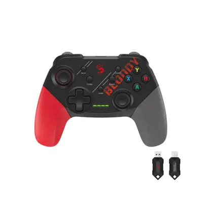 Picture of A4Tech Bloody GPW50 2.4G Wireless & USB Gaming Controller - Red