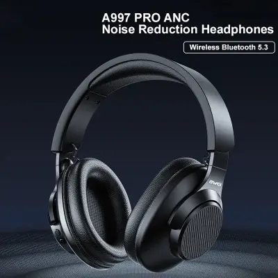 Picture of Awei A997 PRO ANC Wireless Stereo Headphone Bluetooth with Mic Noise Cancelling Long Battery Life Explosive Bass