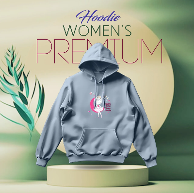 Picture of Premium Comfortable (Baby Girl-Sky) Ladies winter hoodie