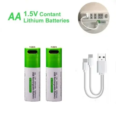 Picture of [Original] USB Type-C Fast Charging Rechargeable Battery AA 1.5V (4 piece Battery)
