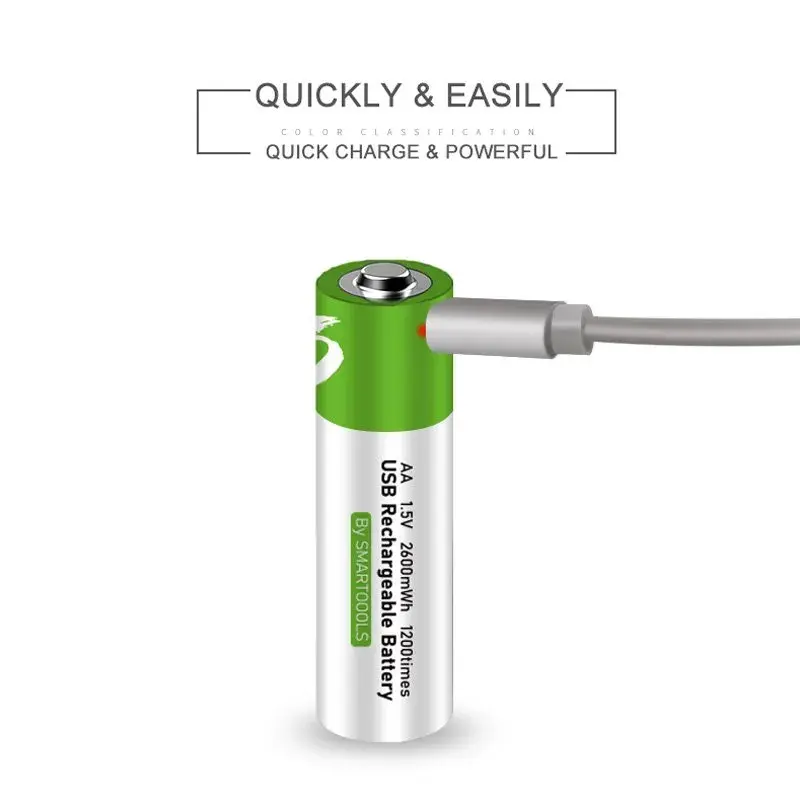 Picture of [Original] USB Type-C Fast Charging Rechargeable Battery AA 1.5V (4 piece Battery)