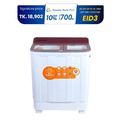 Picture of Singer 11 KG Semi Automatic Washing Machine (S300ATT110ATPKF1LP)