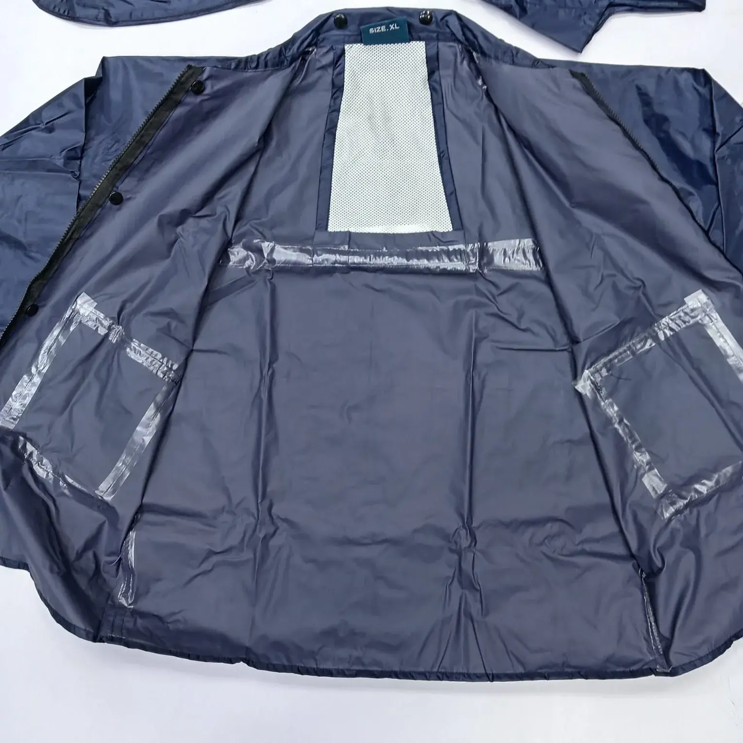 Picture of 100% Water proof High quality Rain Coat With Pant. (Happylon) Blue