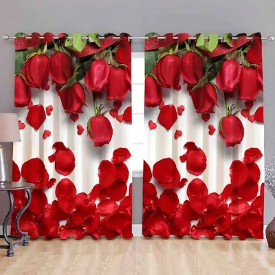 Picture of 2 Piece 3D Print Premium curtain