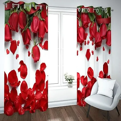 Picture of 2 Piece 3D Print Premium curtain