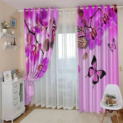 Picture of 2 Piece 3D Print Premium curtain