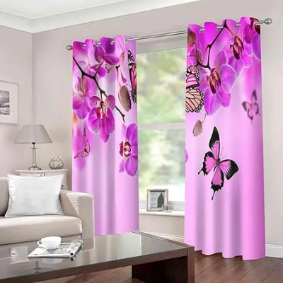 Picture of 2 Piece 3D Print Premium curtain