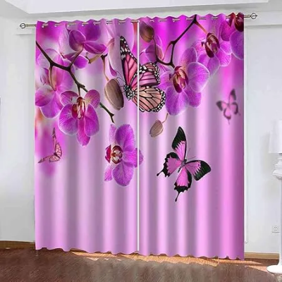 Picture of 2 Piece 3D Print Premium curtain