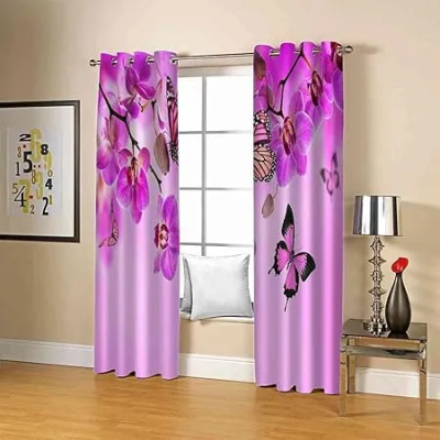 Picture of 2 Piece 3D Print Premium curtain