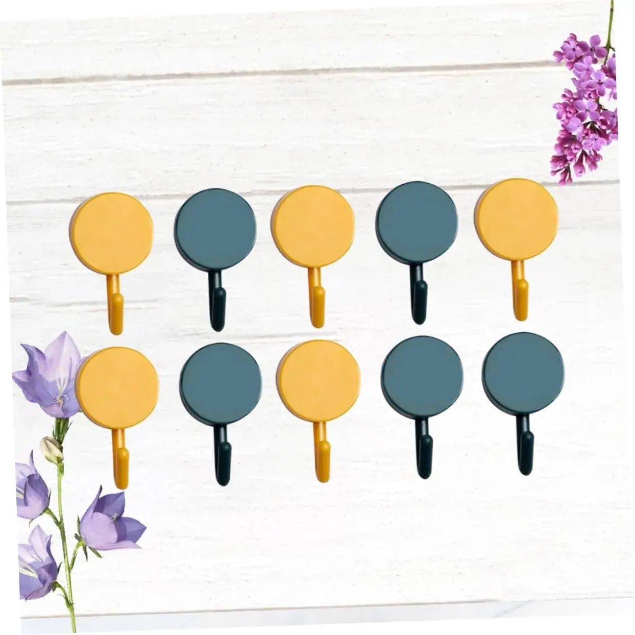 Picture of 20 pcs Wall Hanging Hooks, Punch Free Hook for kitchen, bedroom or any tipe of accessories