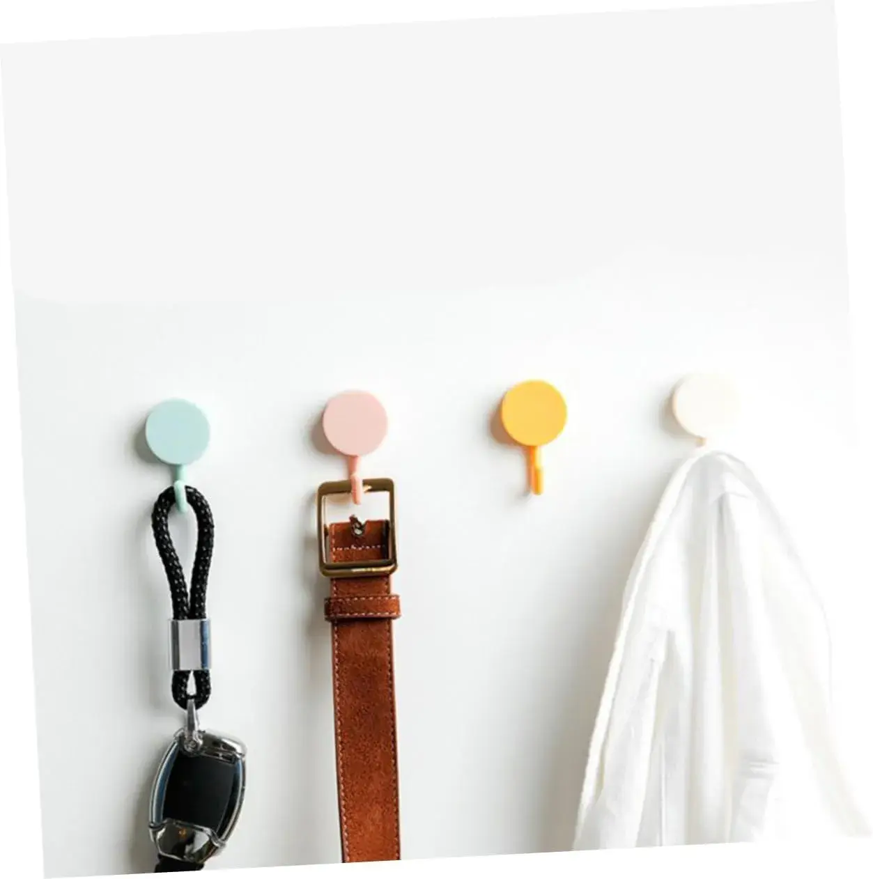 Picture of 20 pcs Wall Hanging Hooks, Punch Free Hook for kitchen, bedroom or any tipe of accessories