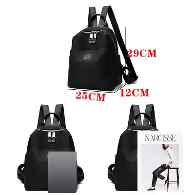 Picture of 2025 New Hot Women's Backpacks Designer High Quality Soft Nylon Simple Fashion Bag(Black)