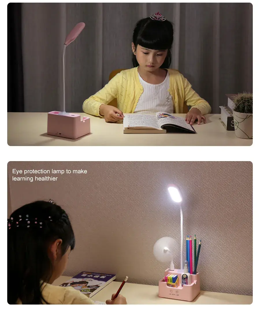 Picture of 4 in 1 Multi-function LED Desk Lamp With Fan