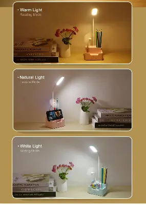 Picture of 4 in 1 Multi-function LED Desk Lamp With Fan