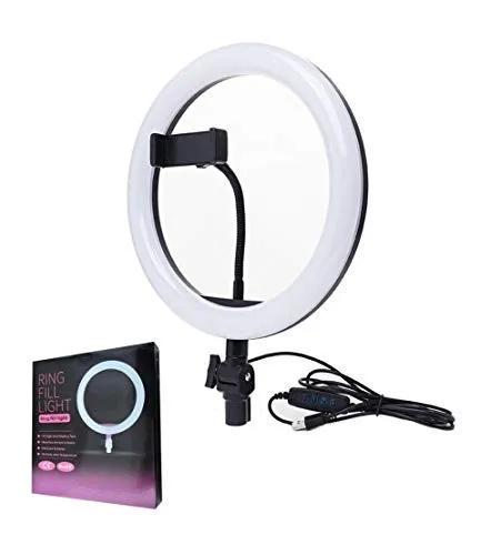 Picture of 6 Fit Tripod Stand +10" Ring Light + K8 Microphone