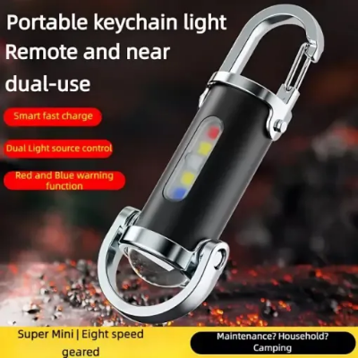 Picture of 7 Modes High Power LED + COB Keychain Flashlight With Type-C Charger – KD088