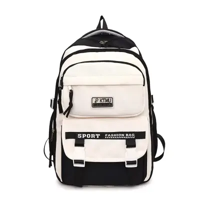 Picture of Academy Style School Bag Book Bag Lightweight College Student Backpack(Black)