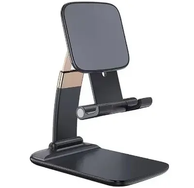 Picture of Adjustable and Foldable Desktop Mobile Phone Stand for Phone Comfortable with All Mobile for Desk, Bed, Table, Office, Video Recording, Home and Online Classes