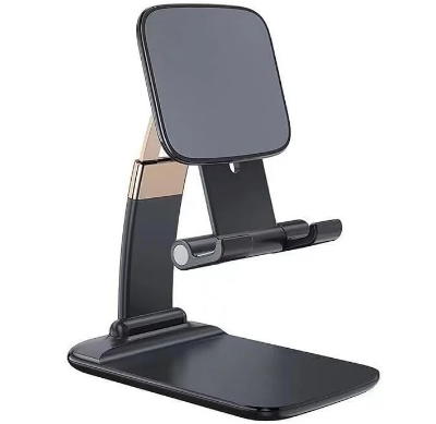 Picture of Adjustable and Foldable Desktop Mobile Phone Stand for Phone Comfortable with All Mobile for Desk, Bed, Table, Office, Video Recording, Home and Online Classes